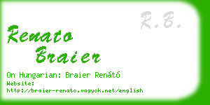renato braier business card
